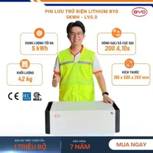 Pin Lưu Trữ Điện Lithium BYD 5kWh – LV5.0