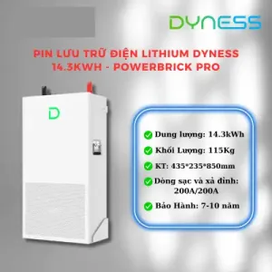 Pin Lưu Trữ Điện Lithium Dyness 14.3kWh – PowerBrick Pro