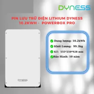 Pin Lưu Trữ Điện Lithium Dyness 10.2kWh – Powerbox Pro