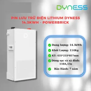 Pin Lưu Trữ Điện Lithium Dyness 14.3kWh – PowerBrick