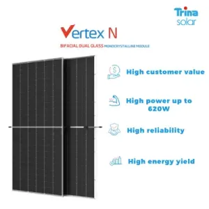 Tấm Pin NLMT Trina 605WP N-type i-Topcon [Giá Sỉ]